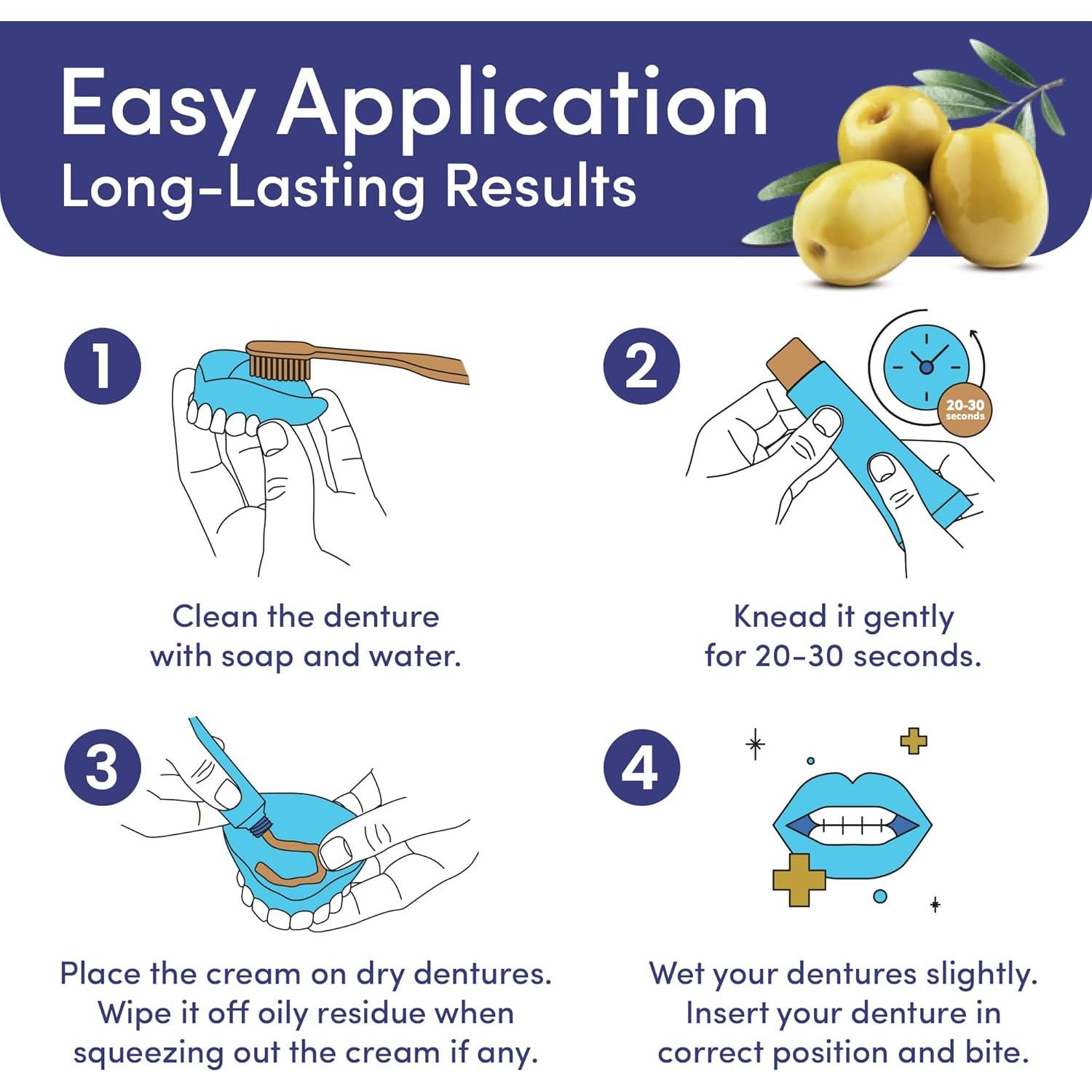 Adhesivo para Dentaduras Denttach Gold 68g - Libre de Zinc y Petrolato