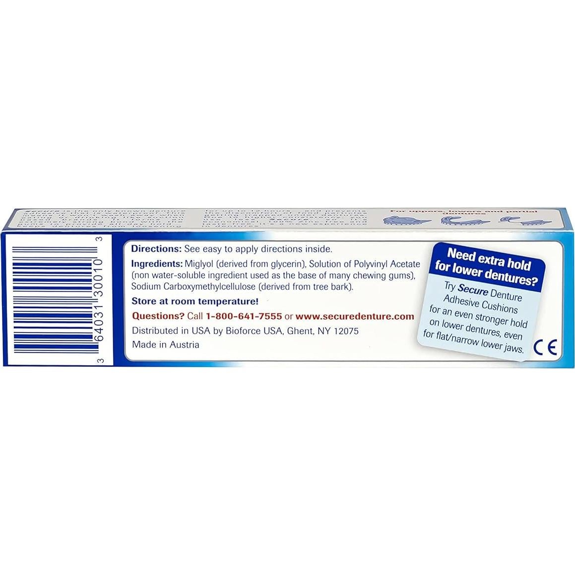 Adhesivo para Dentaduras FittyDent 39.4 g - Sin Zinc, Impermeable
