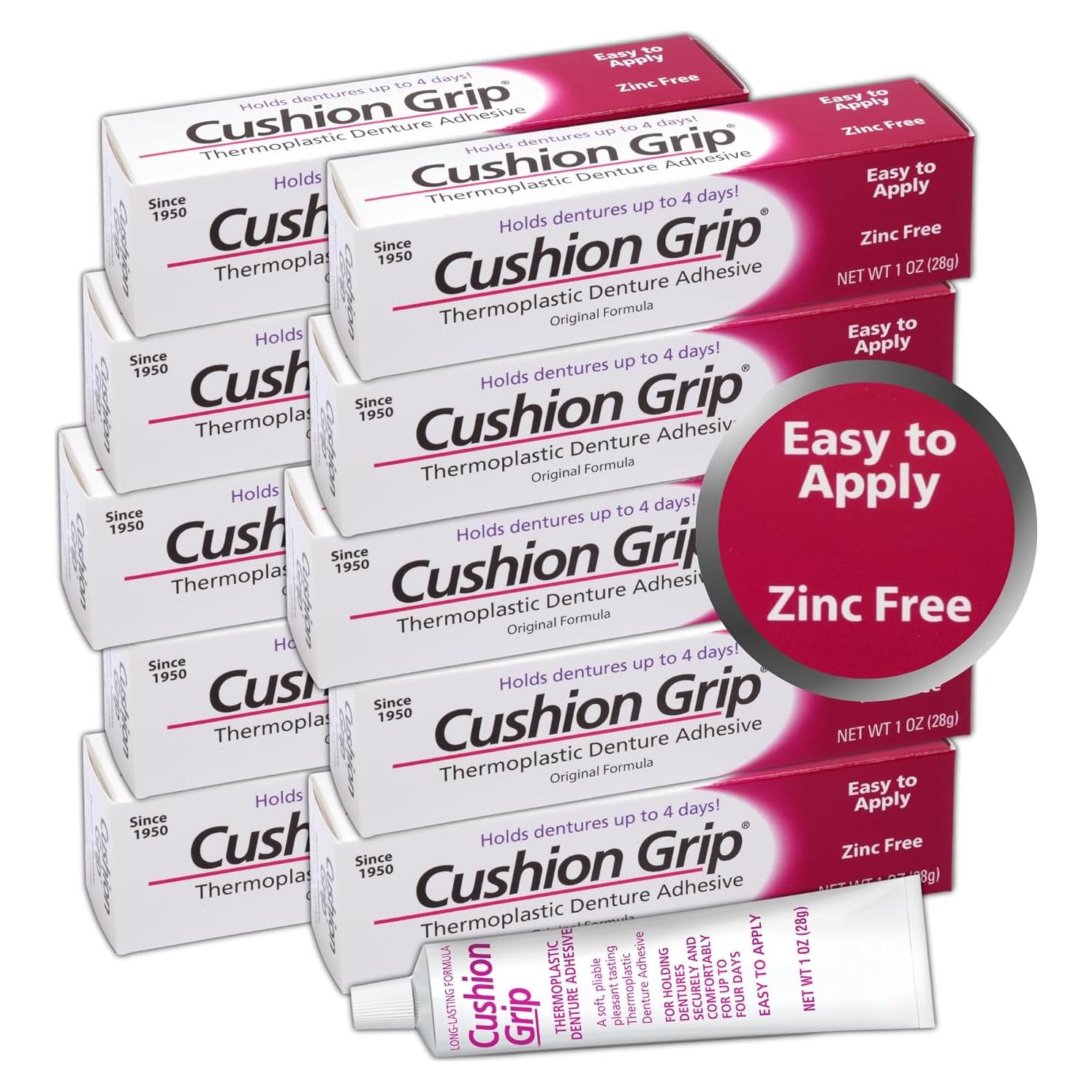 Adhesivo para Dentaduras Cushion Grip 283.5 g - Ajuste Seguro