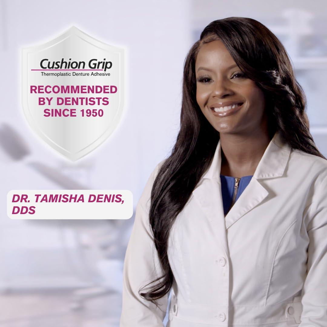 Adhesivo para Dentaduras Cushion Grip 283.5 g - Ajuste Seguro