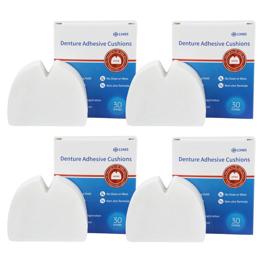 120 Almohadillas Adhesivas para Dentaduras Superior Ovovo