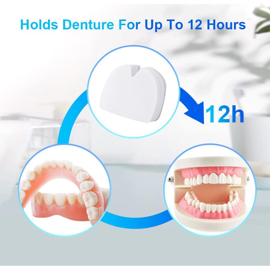 120 Almohadillas Adhesivas para Dentaduras Superior Ovovo