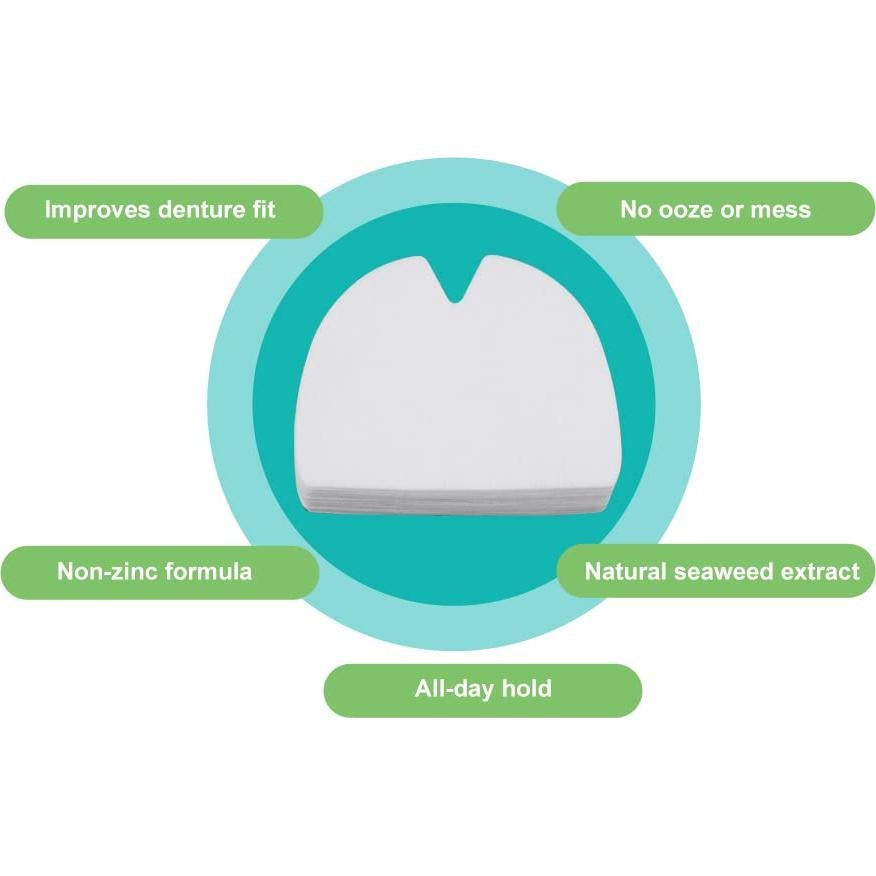 120 Almohadillas Adhesivas para Dentaduras Superior Ovovo