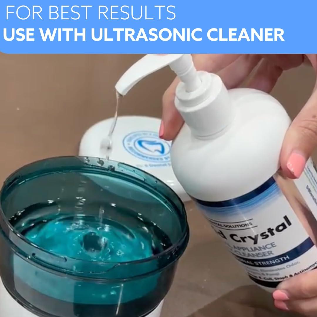 Limpiador de Remojo Líquido Dr. B 355 ml para Dentaduras y Alineadores