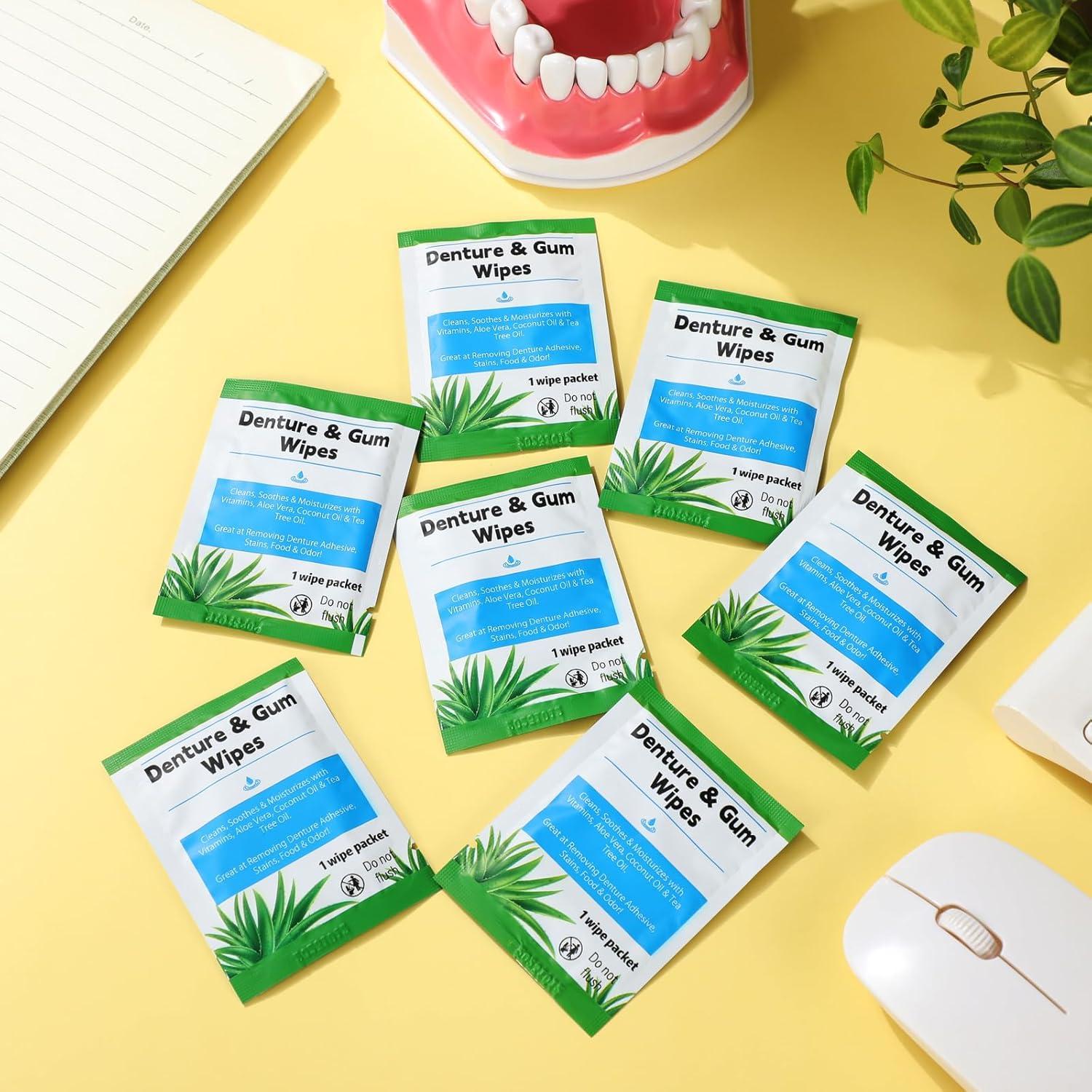 Toallitas de Limpieza Dental Timgle 200 Pcs para Dentaduras