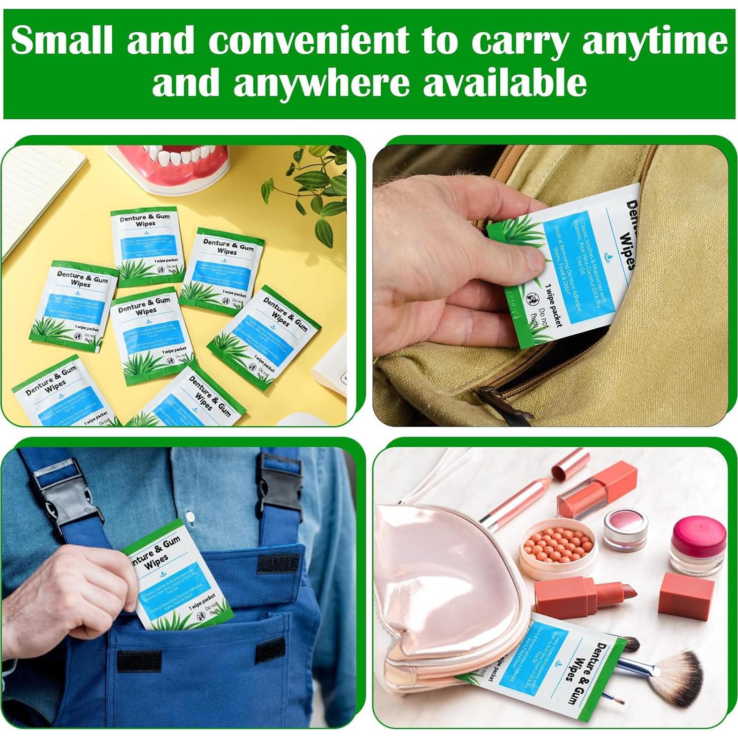 Toallitas de Limpieza Dental Timgle 200 Pcs para Dentaduras