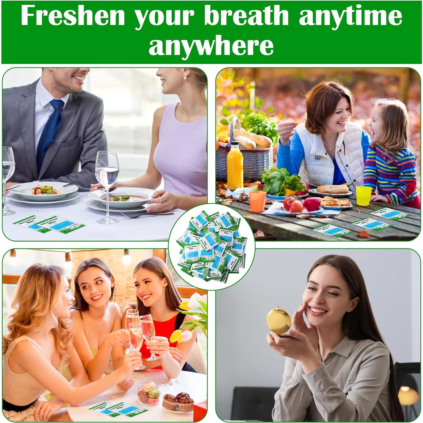 Toallitas de Limpieza Dental Timgle 200 Pcs para Dentaduras