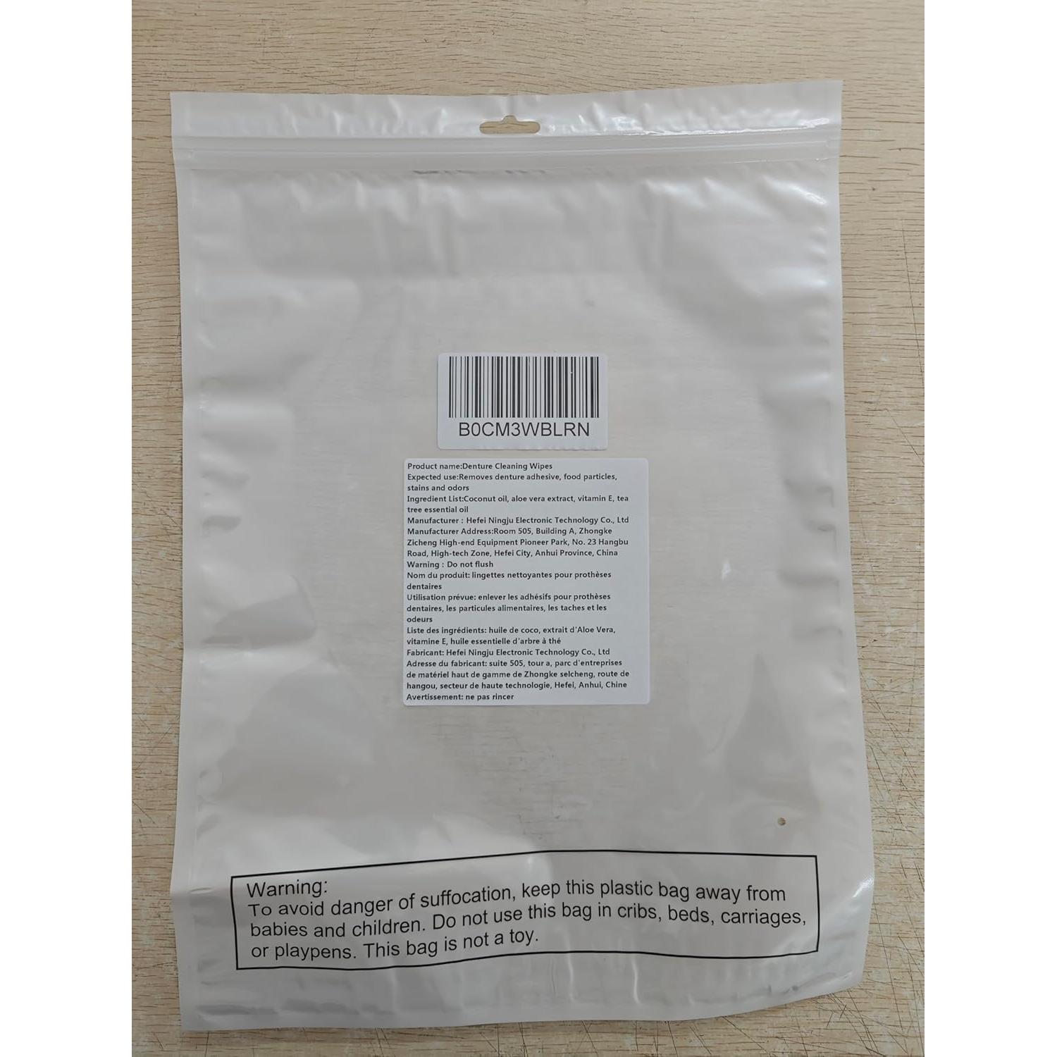 Toallitas de Limpieza Dental Timgle 200 Pcs para Dentaduras