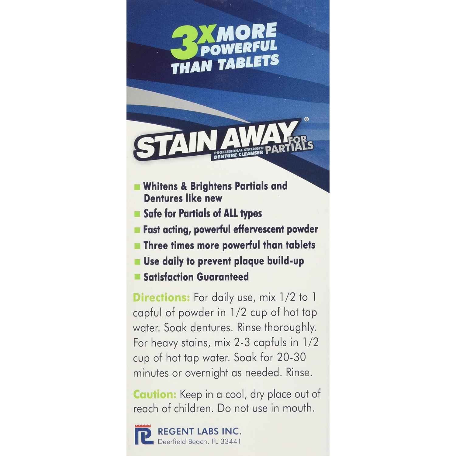 Limpiador de Dentaduras Stain-Away Partials 200 g - Profesional
