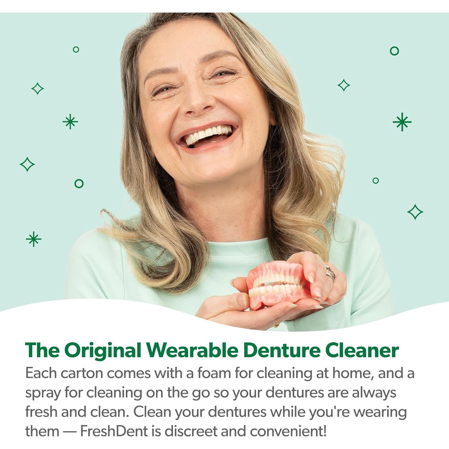 EverSmile FreshDent Limpiador de Dentaduras 50ml + Spray 10ml