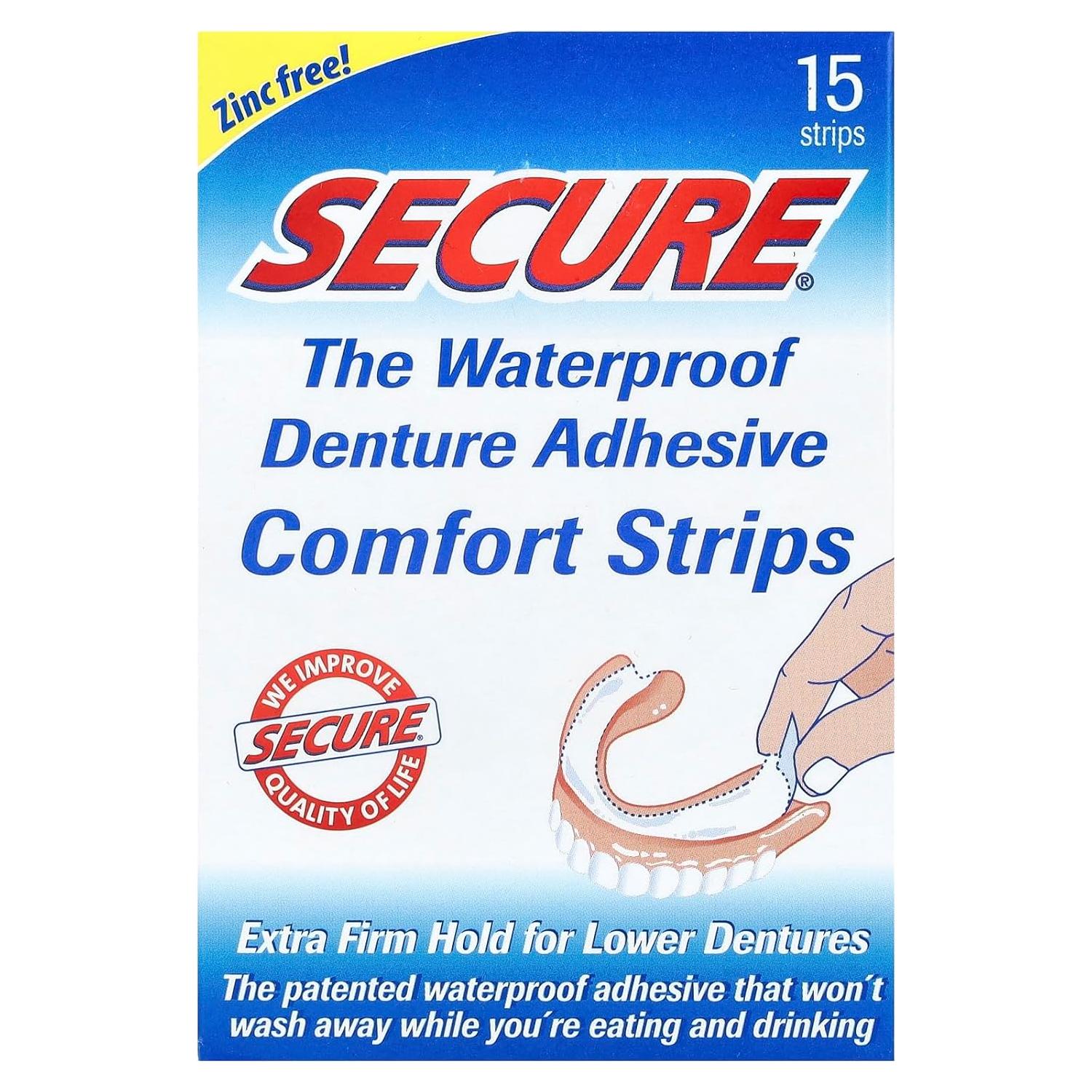 Adhesivo para Dentaduras Seguras Fuerte 348g - Impermeable