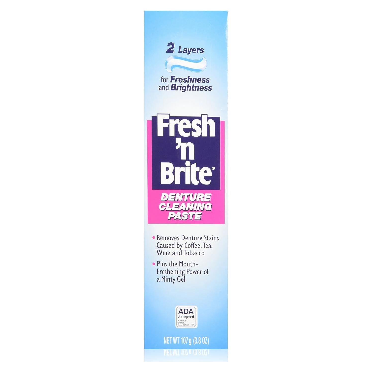 Pasta Limpiadora para Dentaduras Stim-U-Dent Fresh'n Brite 117g