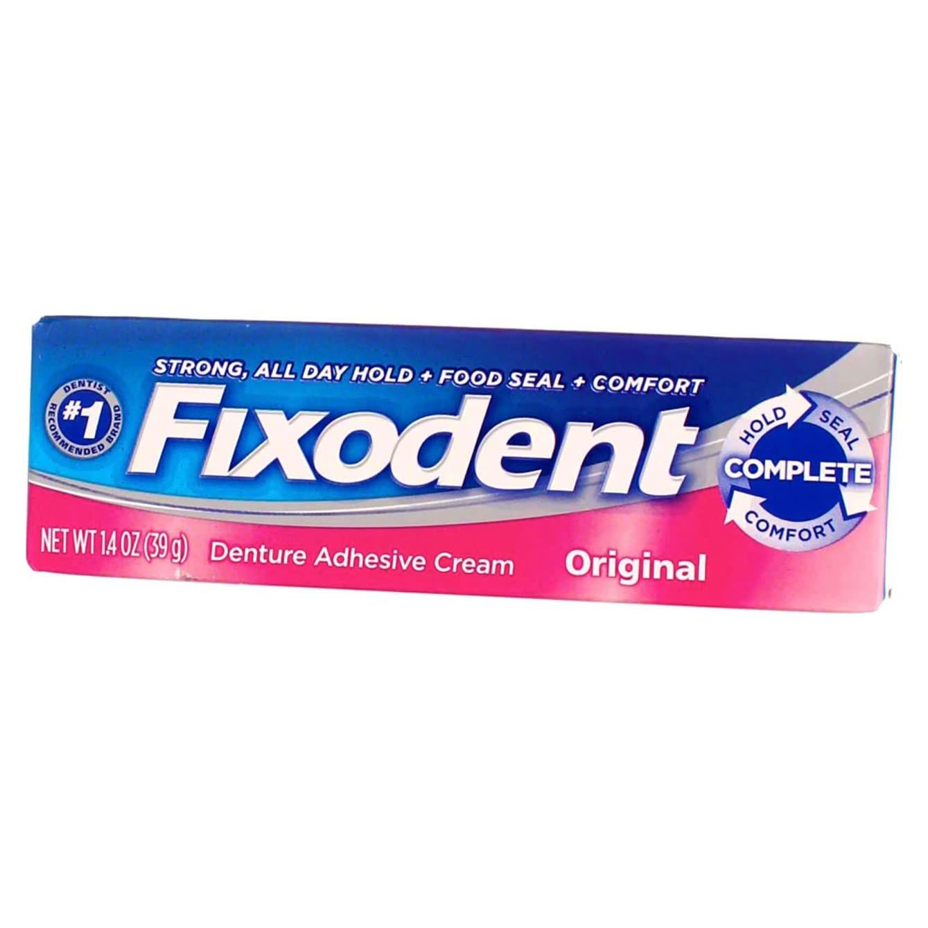 Crema Adhesiva para Dentaduras Fixodent Original 40 g