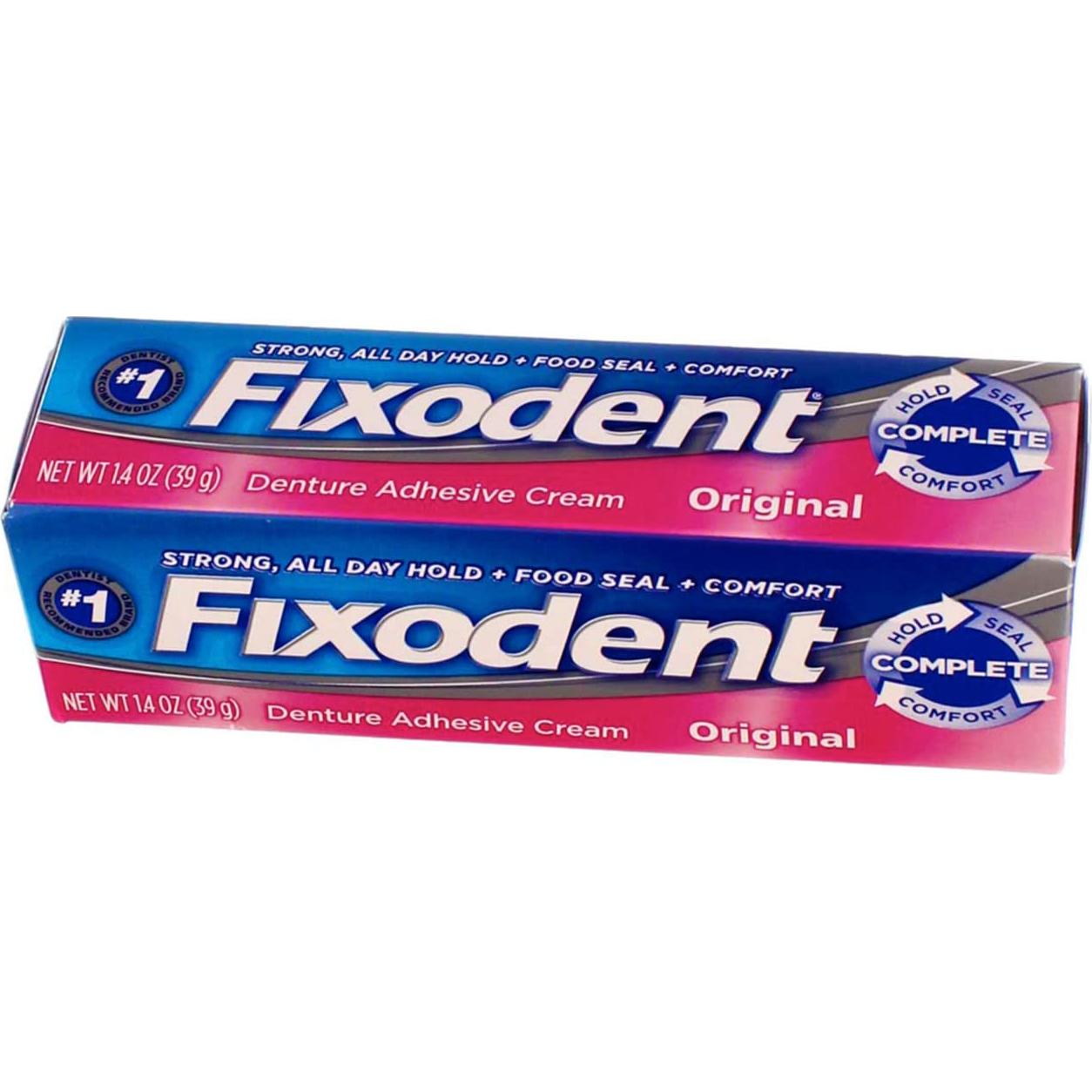 Crema Adhesiva para Dentaduras Fixodent Original 40 g