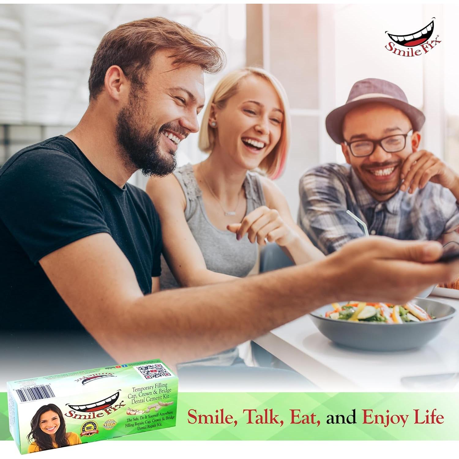 Kit de Reparación Dental SmileFix - Relleno y Cemento Temporal