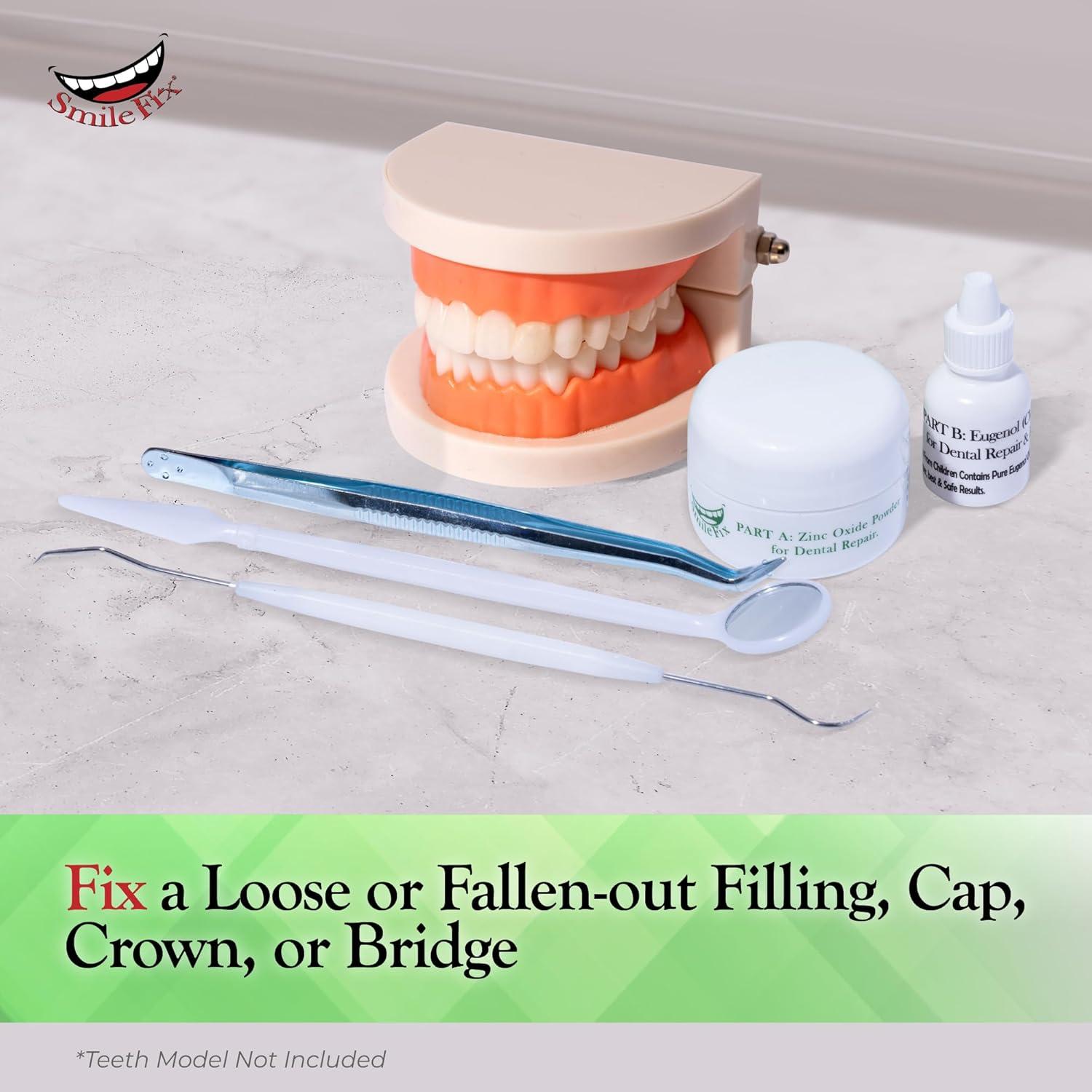 Kit de Reparación Dental SmileFix - Relleno y Cemento Temporal