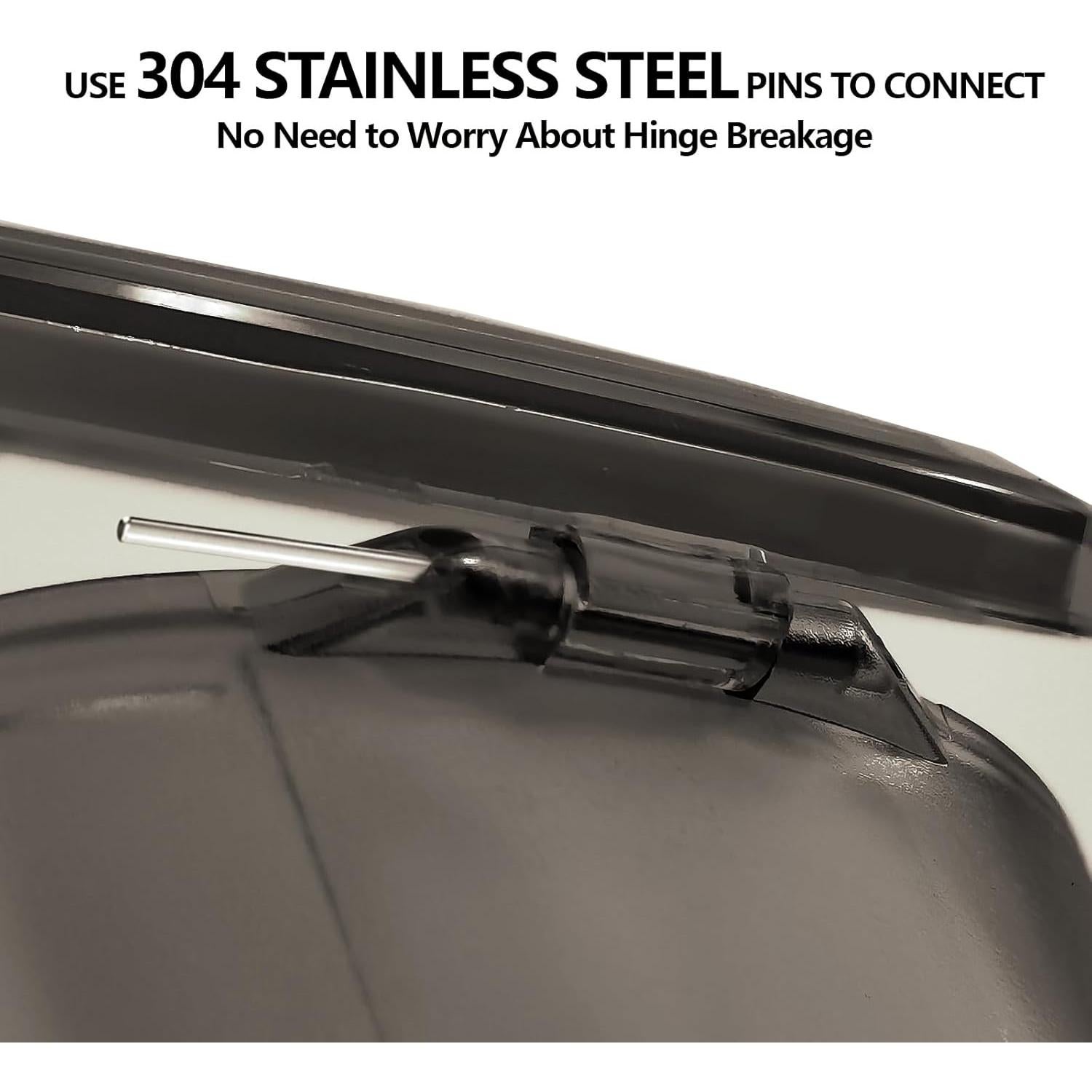 Caja para Dentaduras EZEELAI Negra Transparente con Cepillo 9x7cm