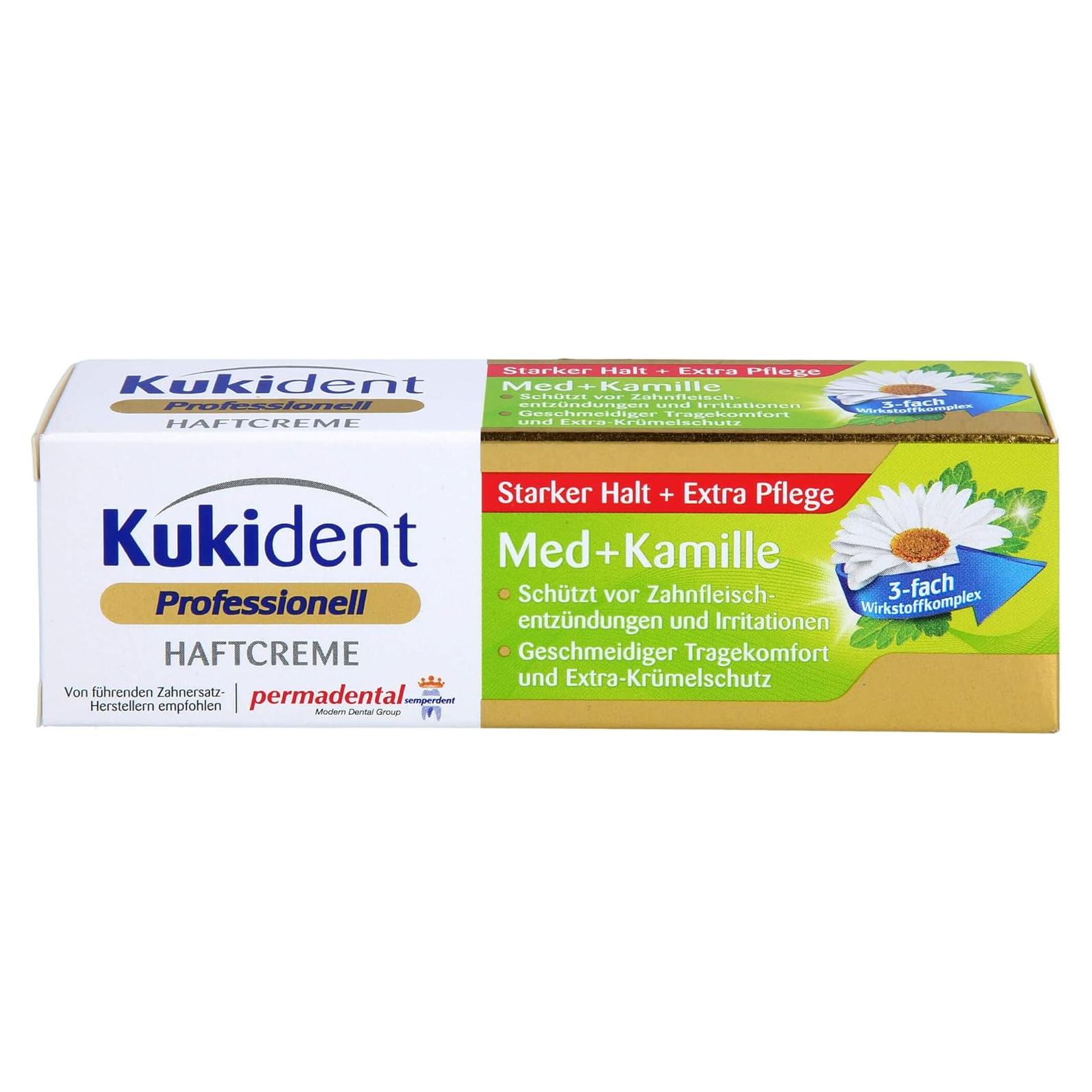 Crema Adhesiva para Dentaduras Kukident Extra Fuerte 40g