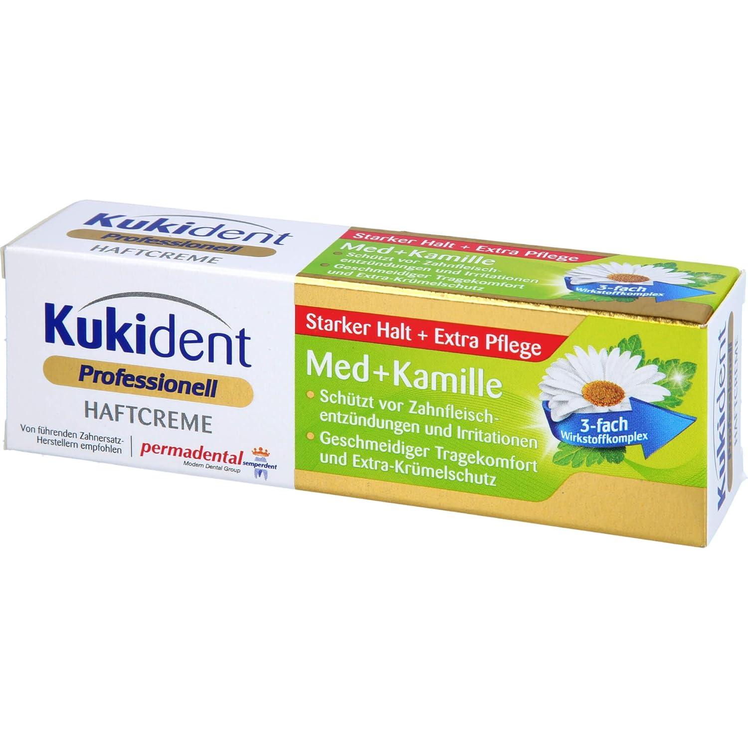 Crema Adhesiva para Dentaduras Kukident Extra Fuerte 40g