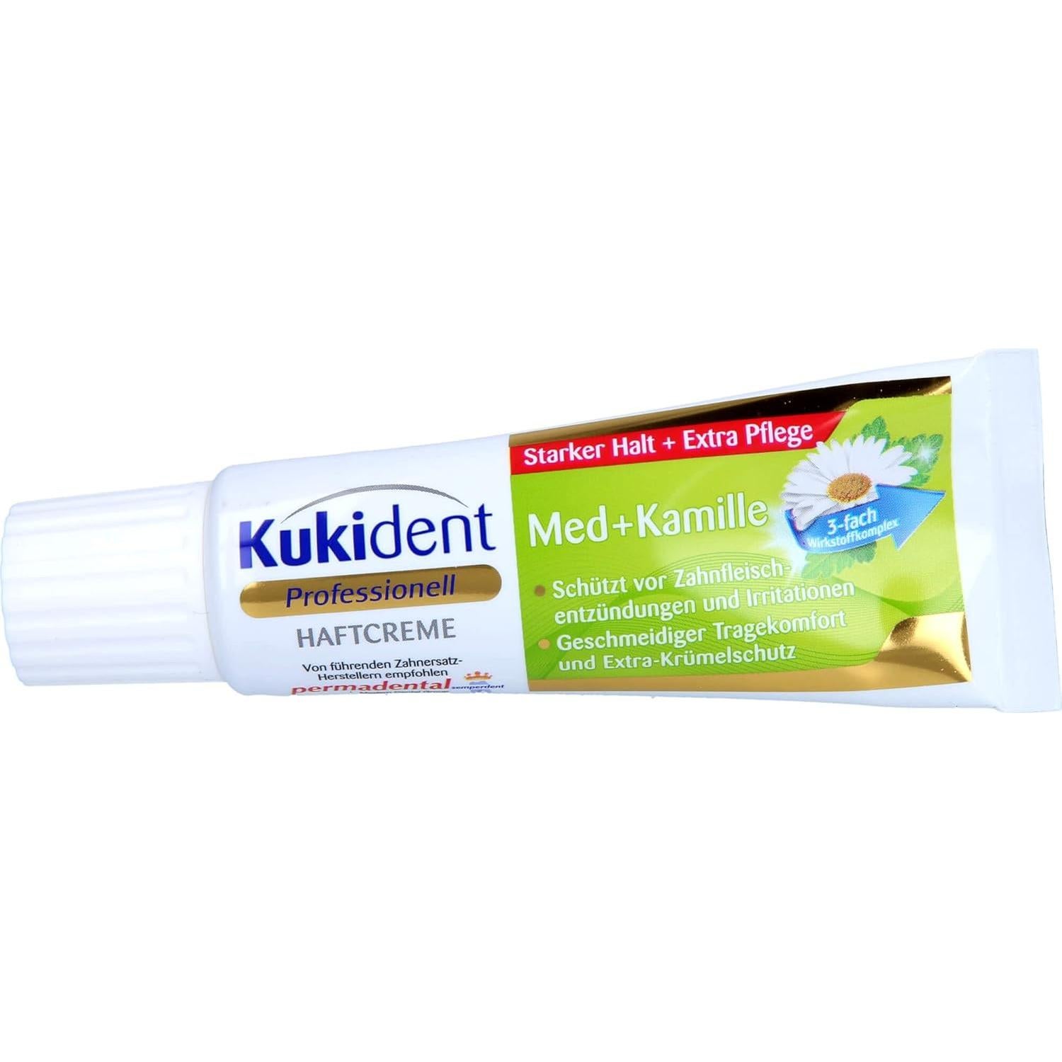 Crema Adhesiva para Dentaduras Kukident Extra Fuerte 40g