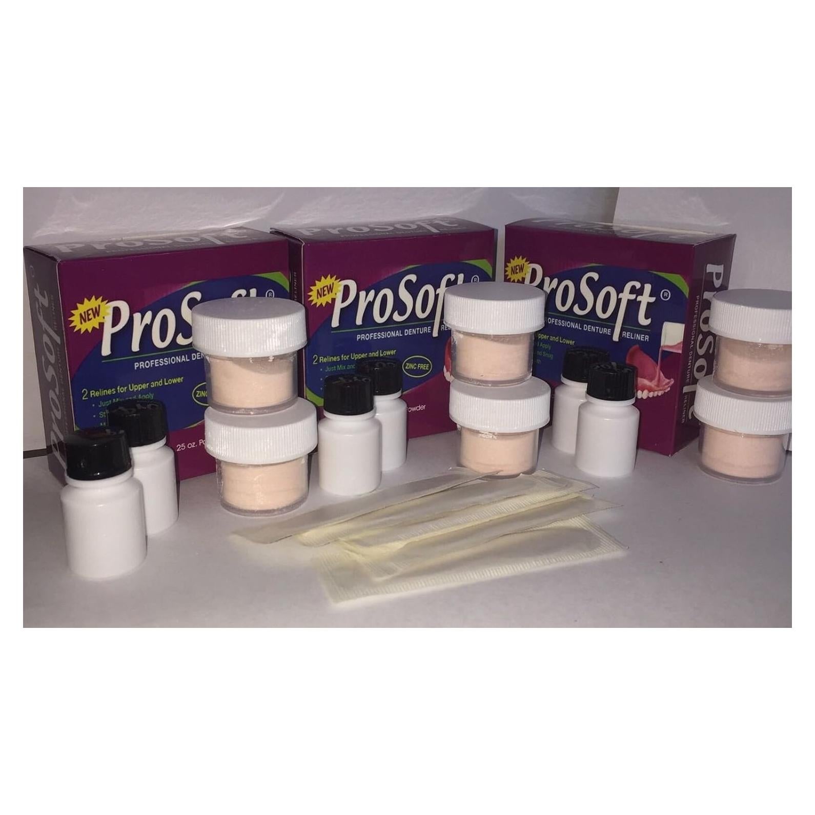 Kit ProSoft Reforzador de Dentaduras - 3 Cajas