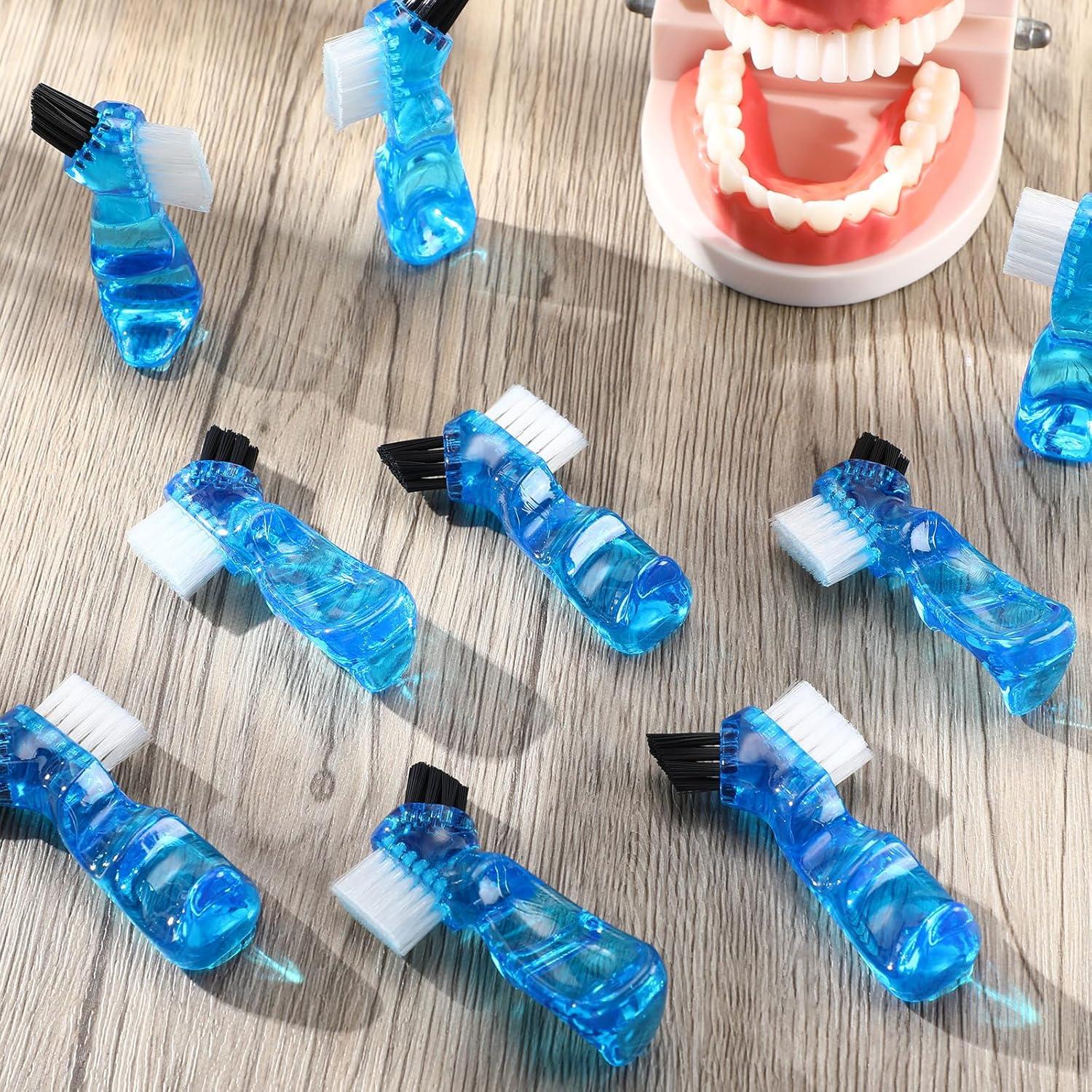 Tioncy 10 Mini Cepillos Dentales Portátiles para Dentaduras