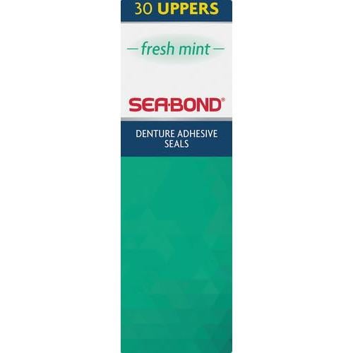 Sellos Adhesivos para Dentaduras Sea Bond Menta 30 Unidades