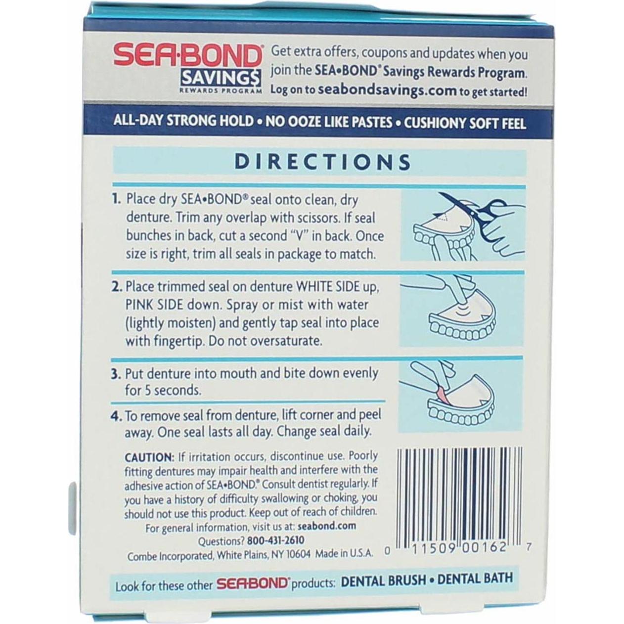 Adhesivo para Dentaduras Sea Bond 15ct Libre de Zinc