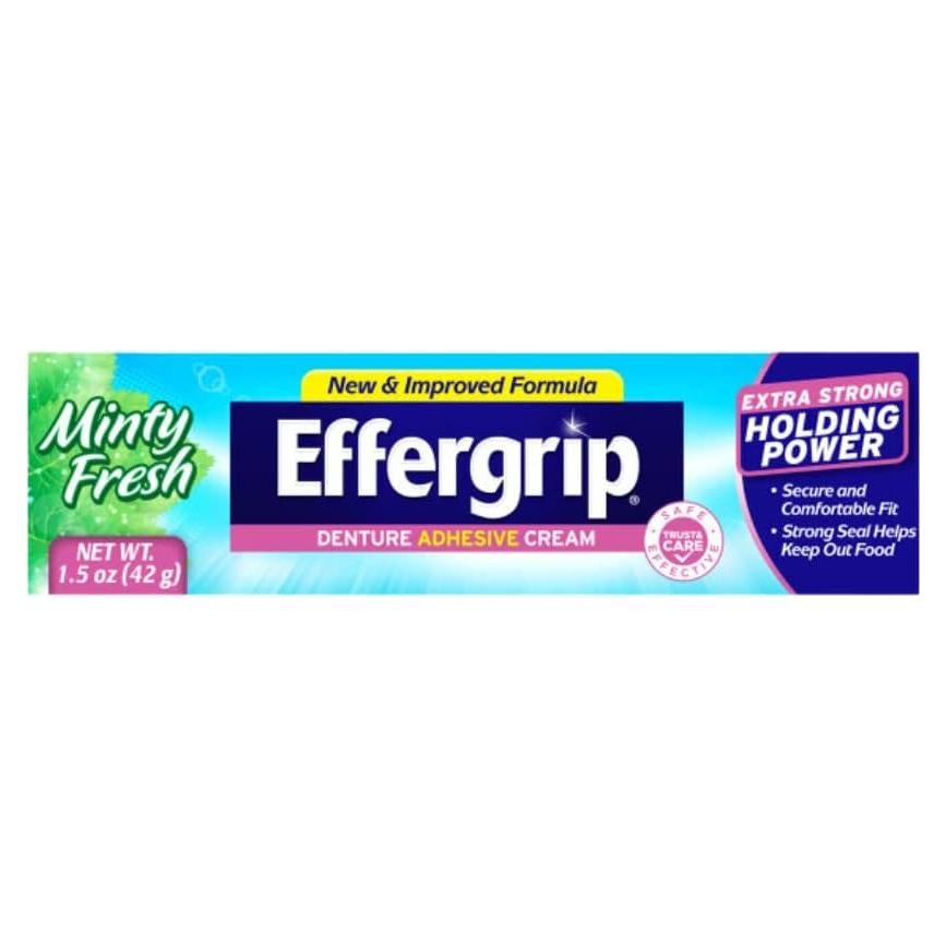 Crema Adhesiva para Dentaduras Effergrip 42.5 g Extra Fuerte
