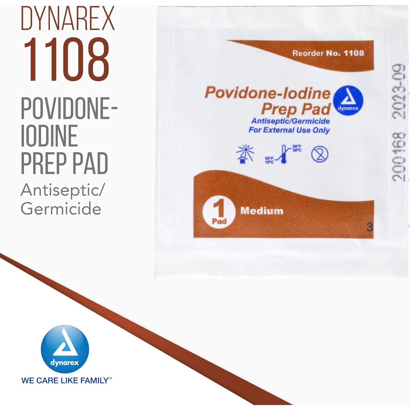 Toallitas Antiséticas Dynarex Povidona-Yodo 10% 100 Unidades y Sellos Adhesivos Sea Bond 30 Unidades