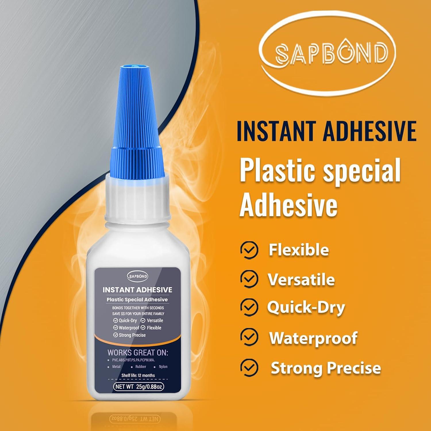 Pegamento de Plástico Profesional SAPBOND 25g - Fuerte y Seguro