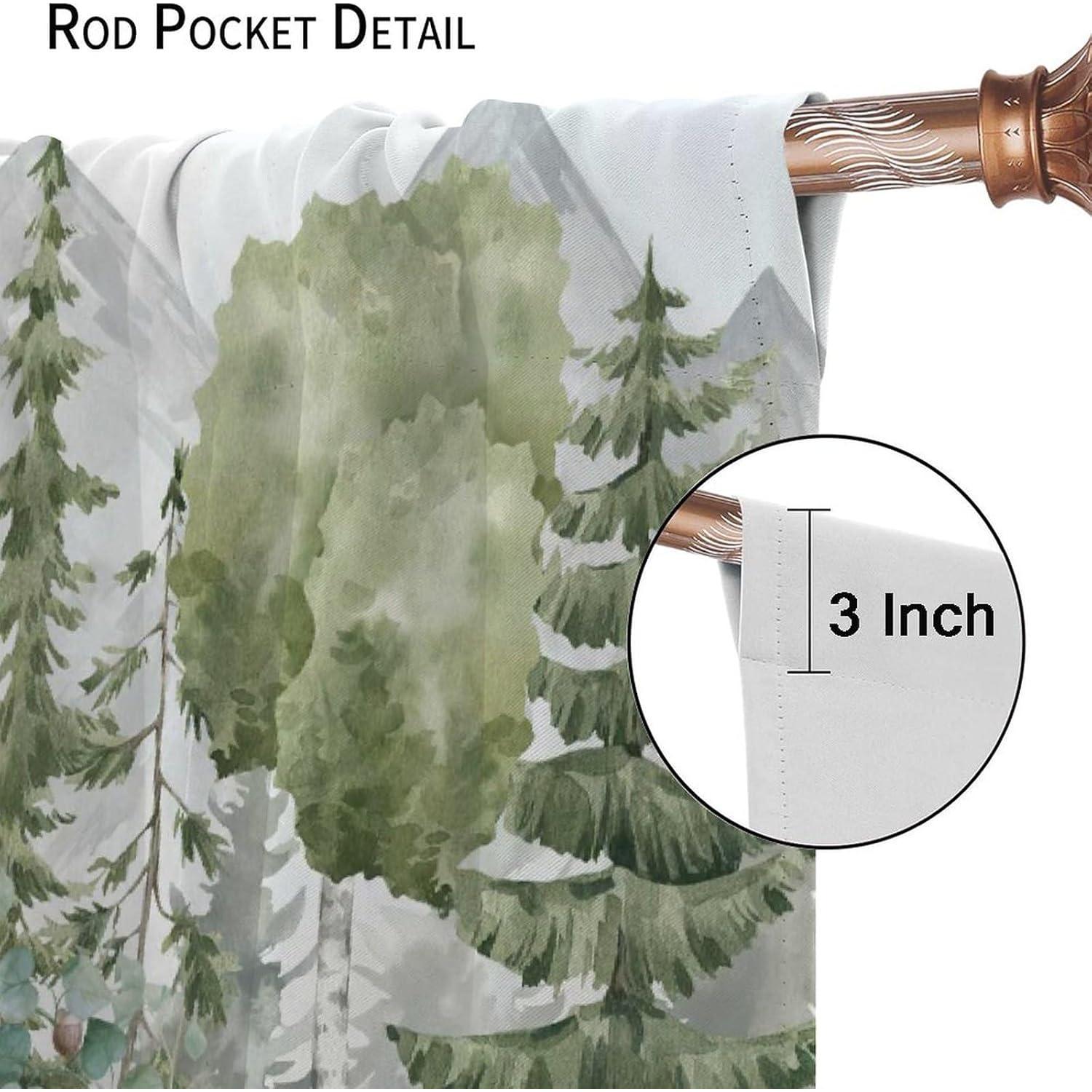 Cortinas Opacas Trelemek Animales del Bosque 66x213 cm