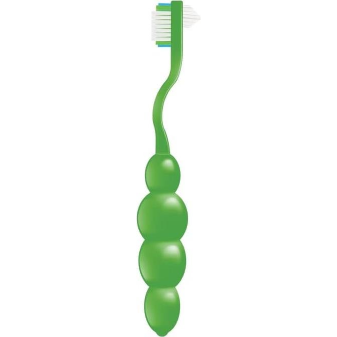 Cepillo de Dientes Ergonómico Dr. B para Dentaduras Verde