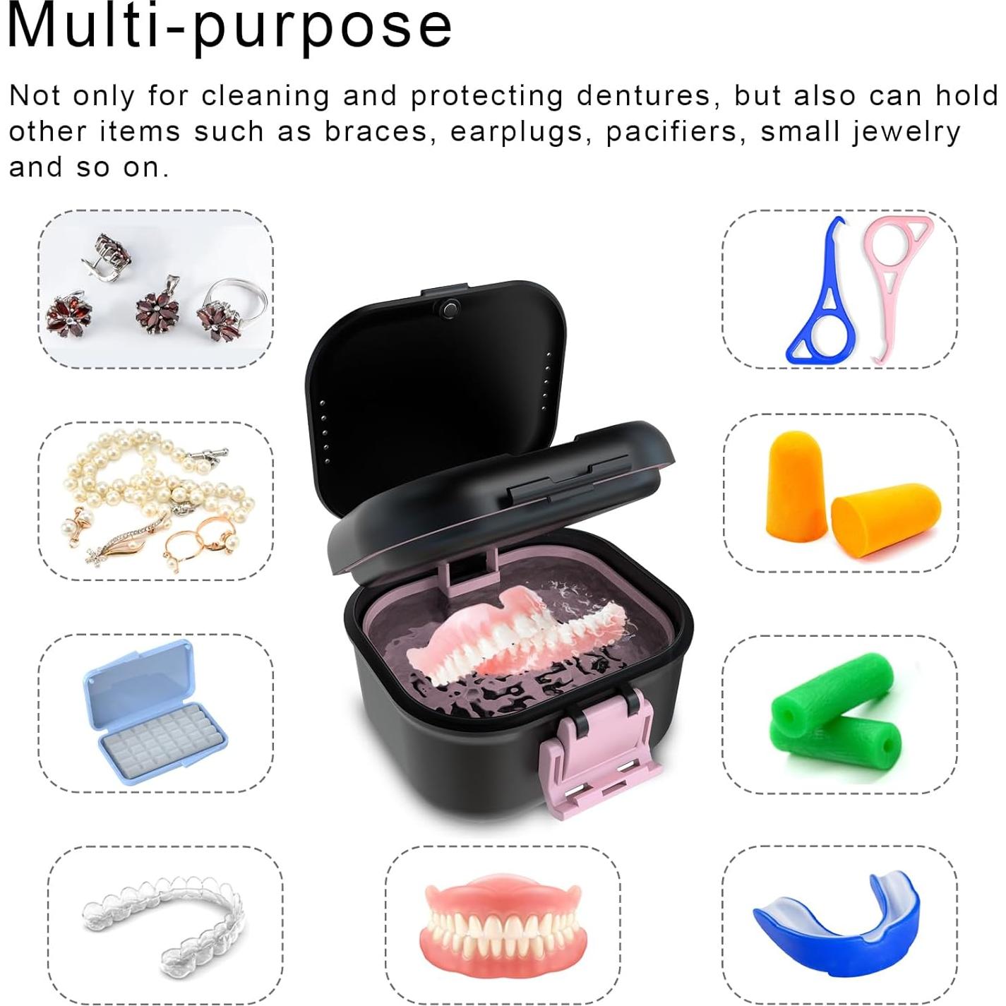 Taza para Dentaduras BVN con Filtro y Almacenamiento Mejorado