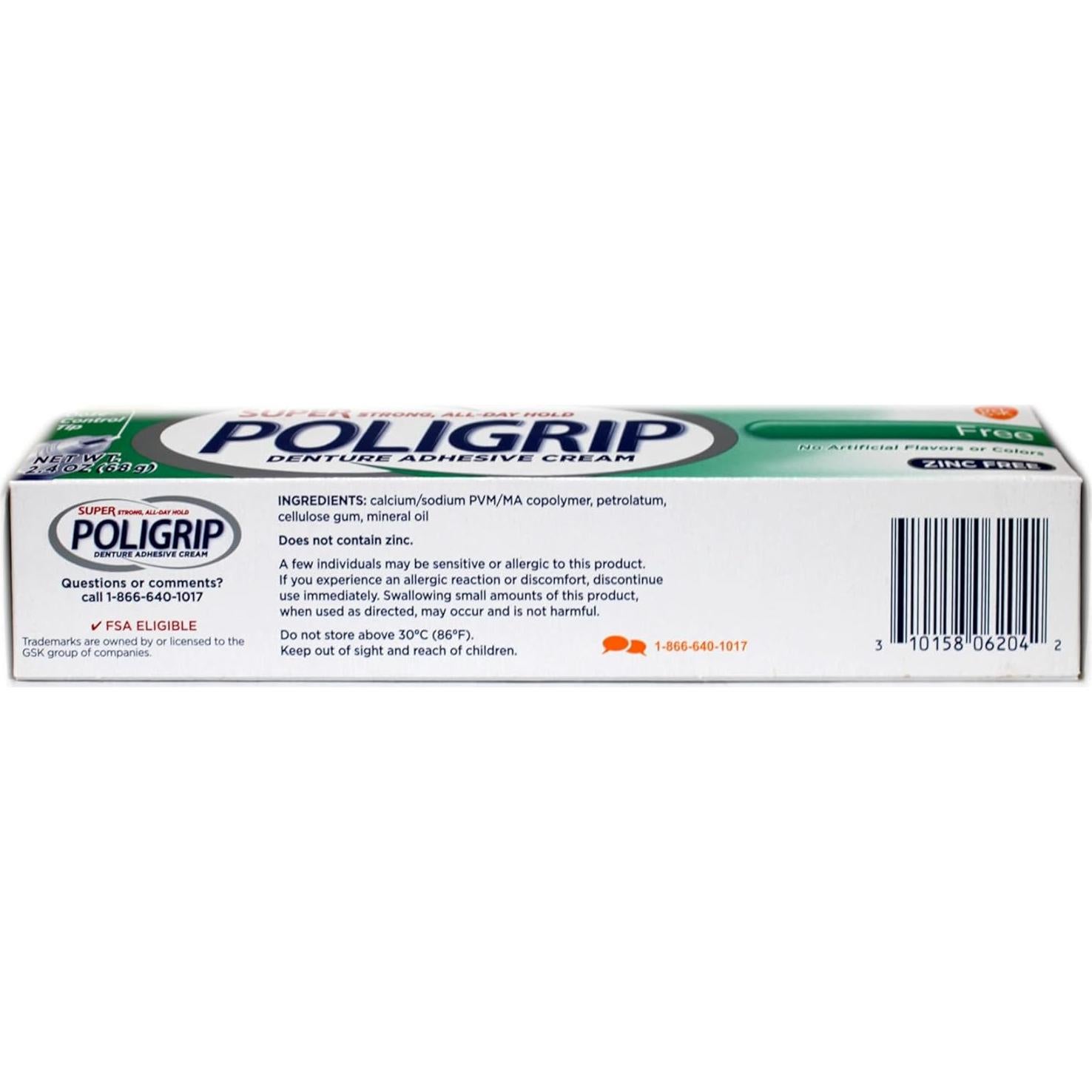 Crema Adhesiva para Prótesis Dental Super Poligrip 68g