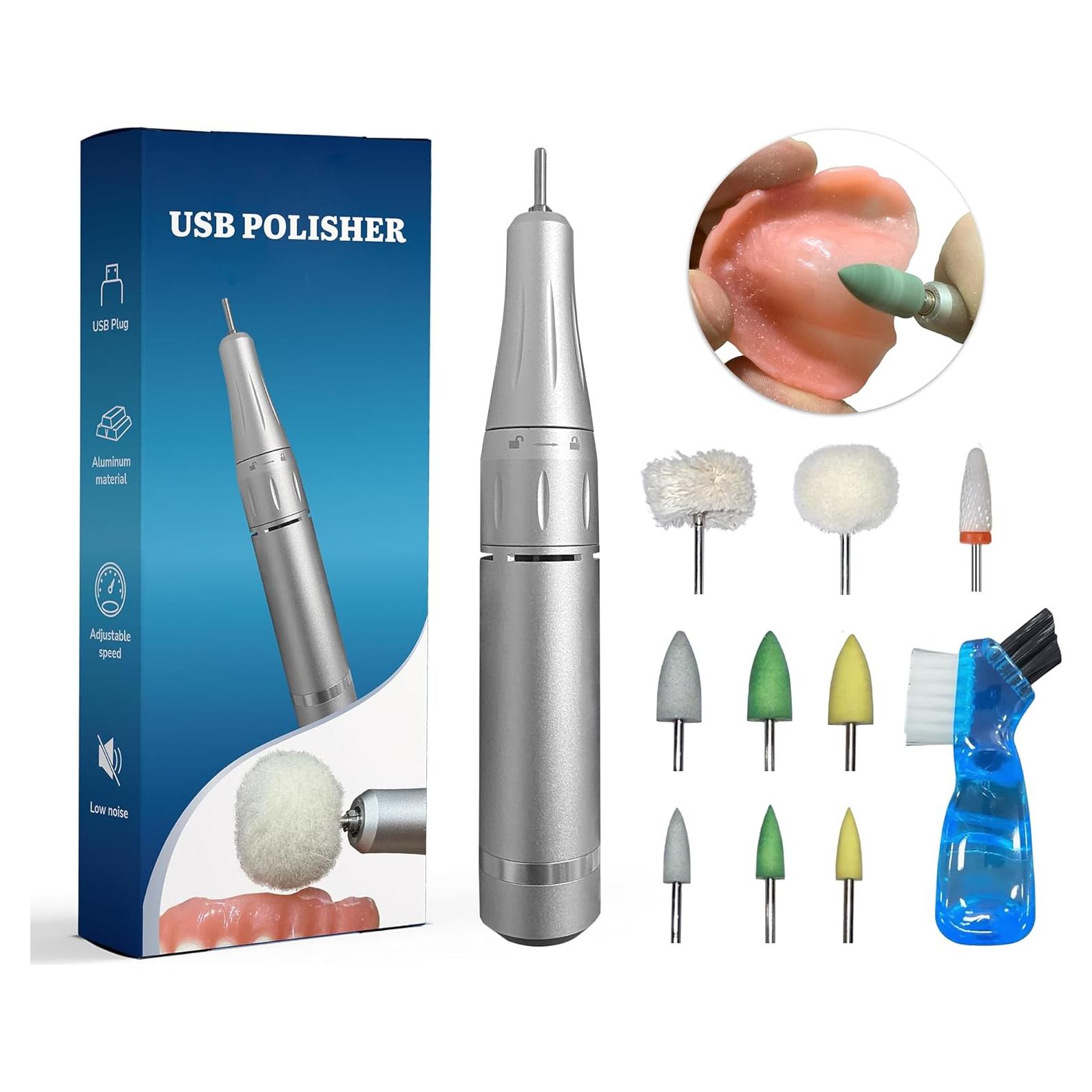 Máquina de Pulido USB LadaBe 35000 RPM con Cabezas y Manual