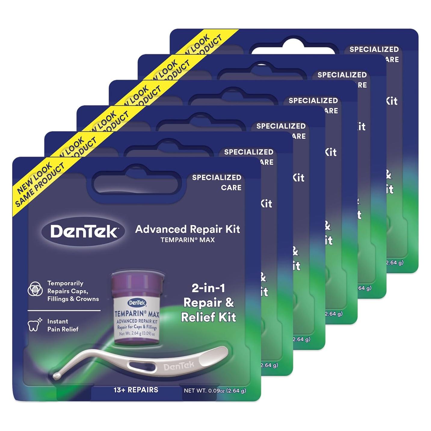 Kit de Reparación Dental DenTek Temparin Max - 6 Paquetes