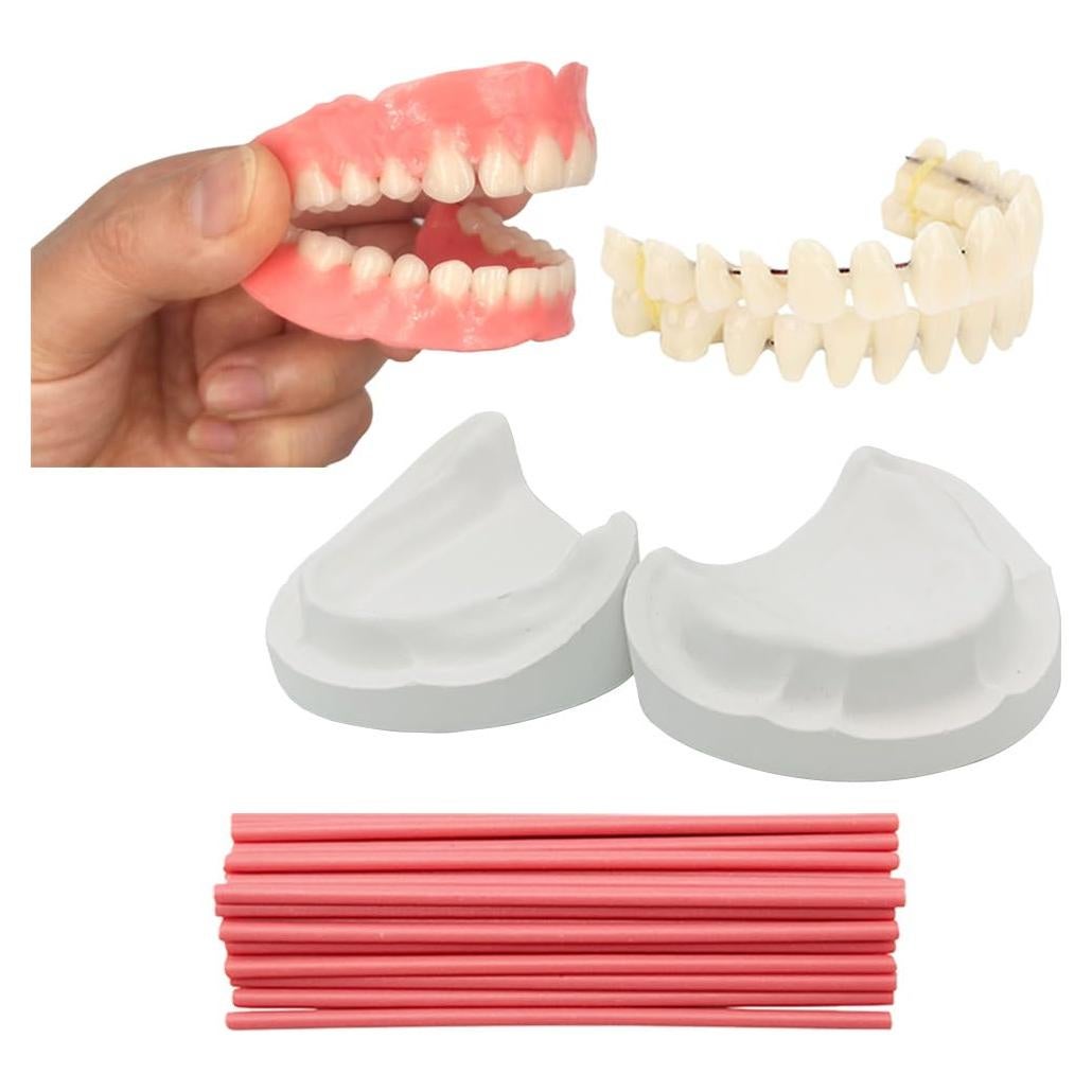 Kit de Dientes Falsos DIY Healthyare - Dentadura Superior e Inferior