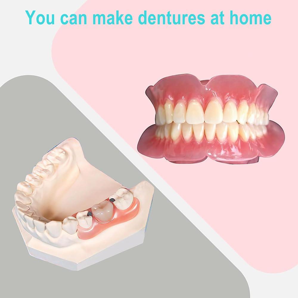 Kit de Dientes Falsos DIY Healthyare - Dentadura Superior e Inferior