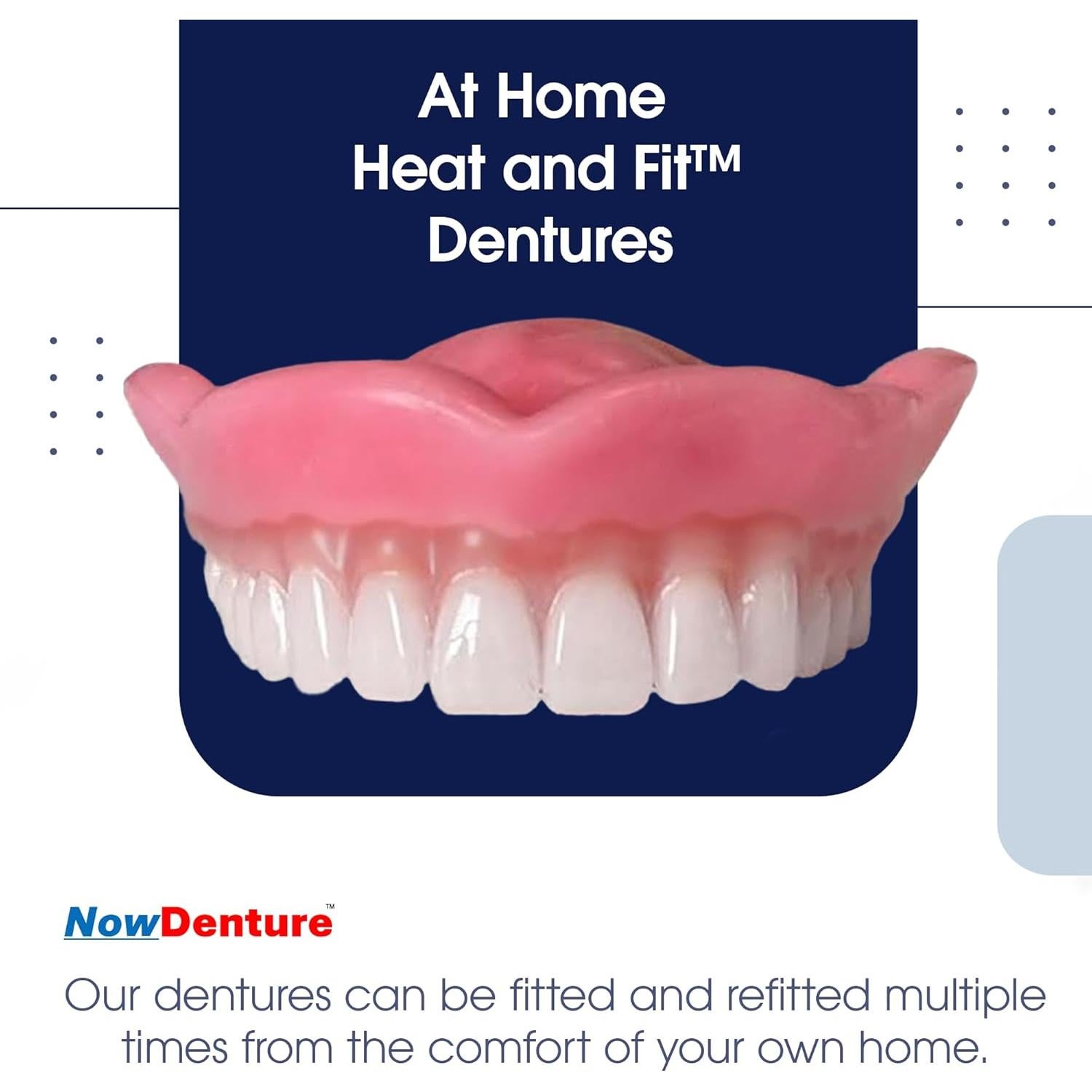 Dentaduras Inmediatas Premium Heat and Fit - Mediano - Hecho en EE. UU.