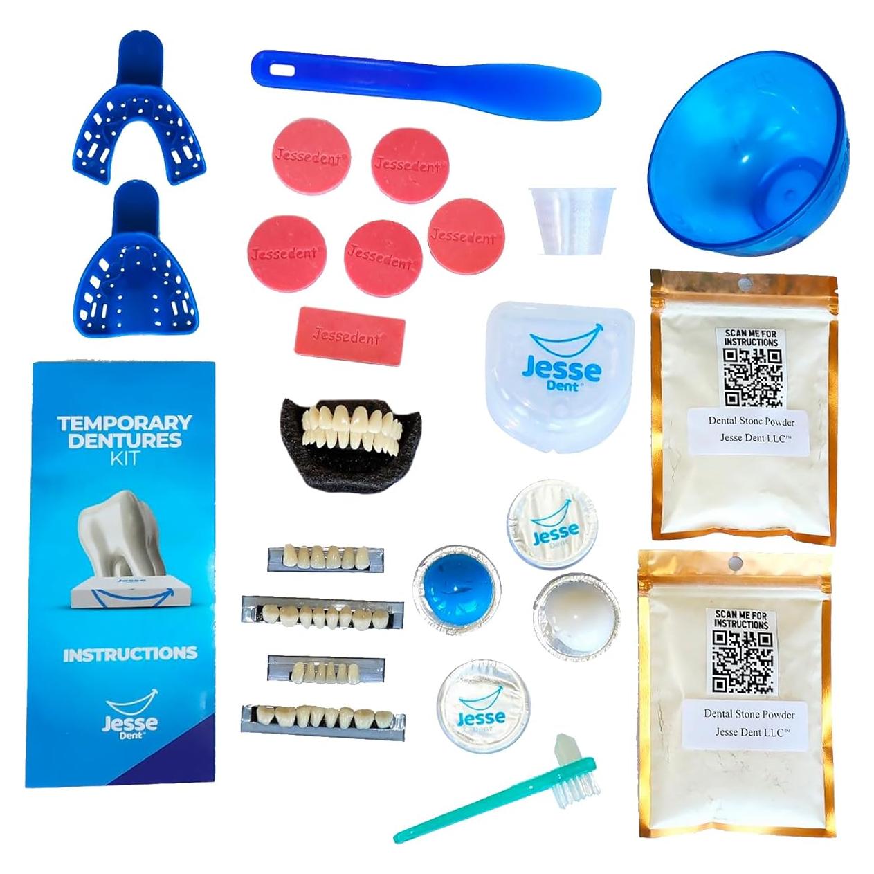 Kit de Prótesis Dental DIY Chemoment - 12 Piezas, Ajuste Personalizado