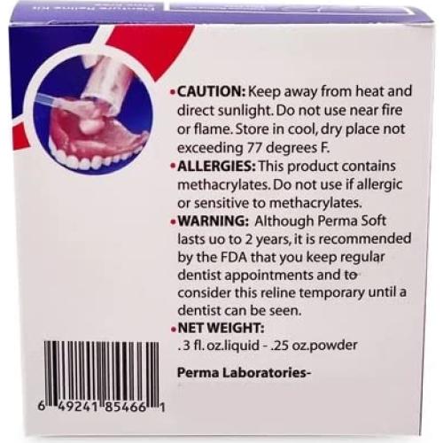 Kit Reforzamiento Dentaduras Perma Soft - 2 Cajas (4 dentaduras)