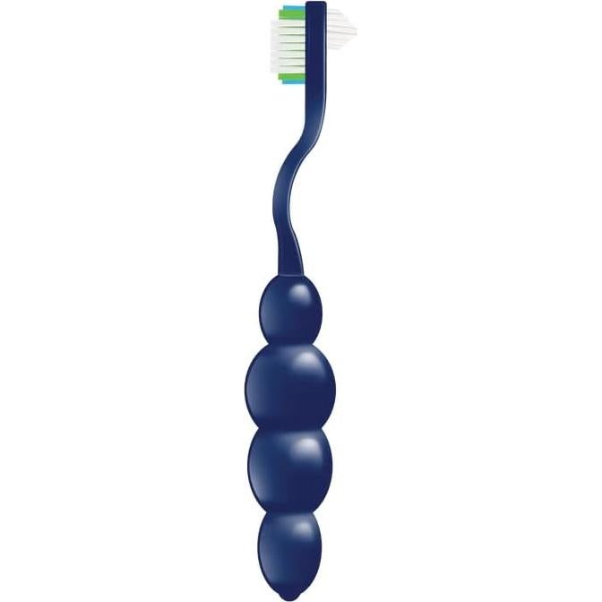 Cepillo de Dientes Ergonómico Dr. B para Dentaduras Azul