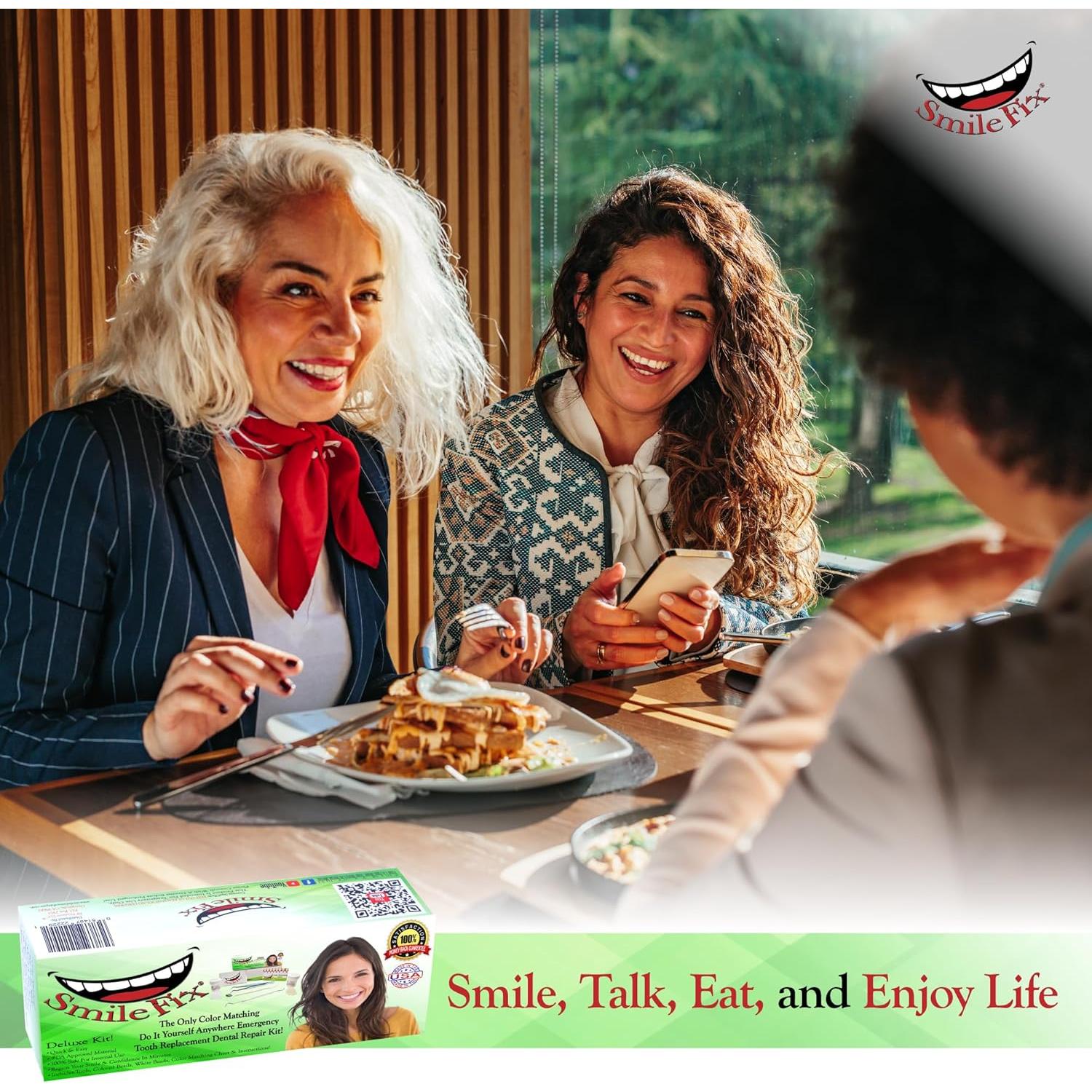 Kit de Reparación Dental SmileFix Deluxe - Herramientas y Perlas