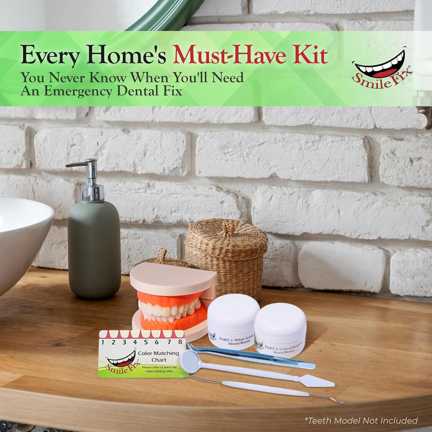 Kit de Reparación Dental SmileFix Deluxe - Herramientas y Perlas