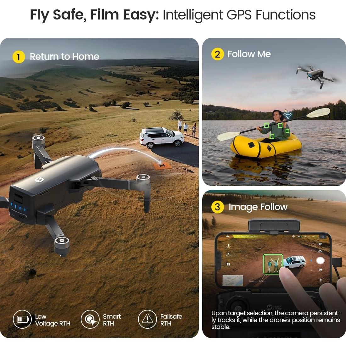 Drone GPS Holy Stone HS360S 4K UHD, 250g, Control Remoto