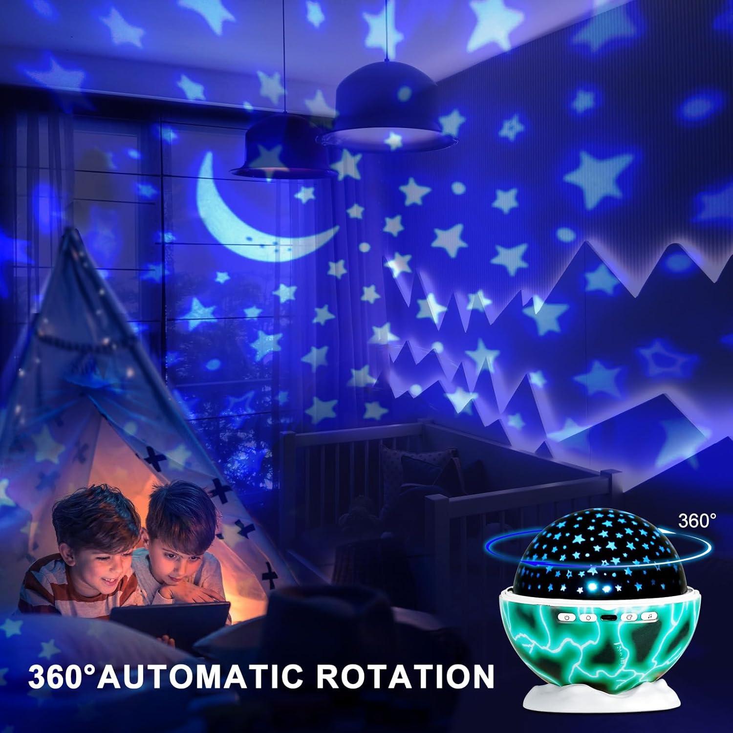 Proyector de Luz Nocturna BAISIQI 4 en 1 Verde 316g