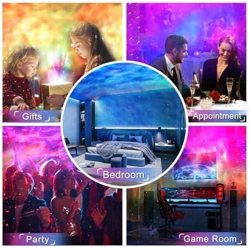 Proyector de Estrellas HSP RI LO Luz Nocturna con Control Remoto