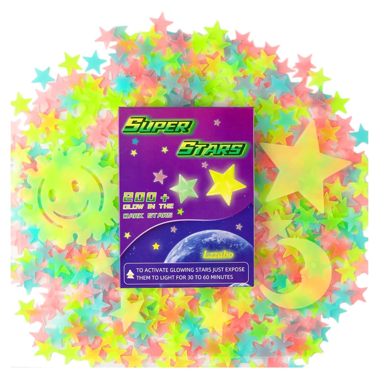 207 Piezas Pegatinas Brillantes Lzzabo para Techo