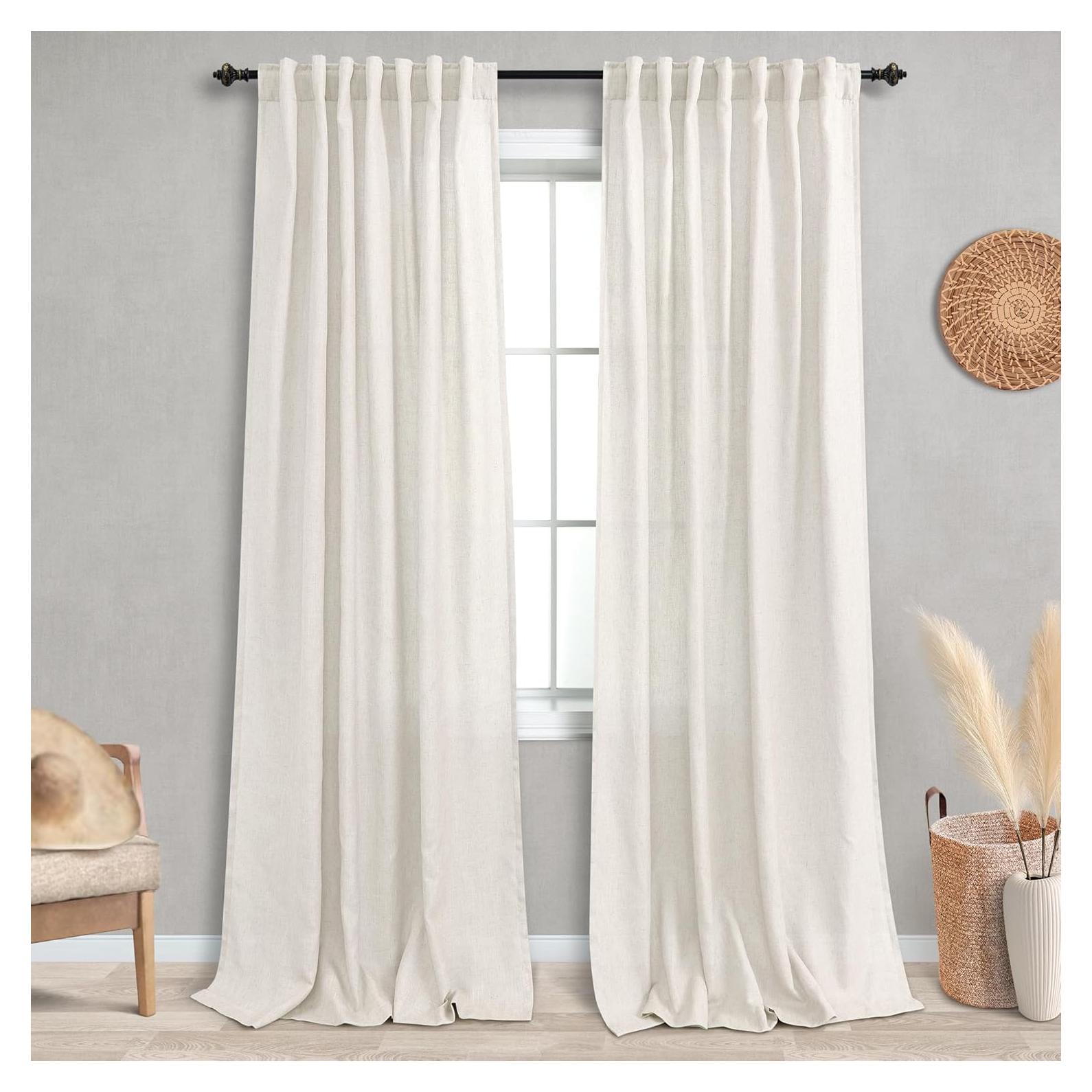 Cortinas KOUFALL 2 Paneles 52x229 cm Semitranslúcidas